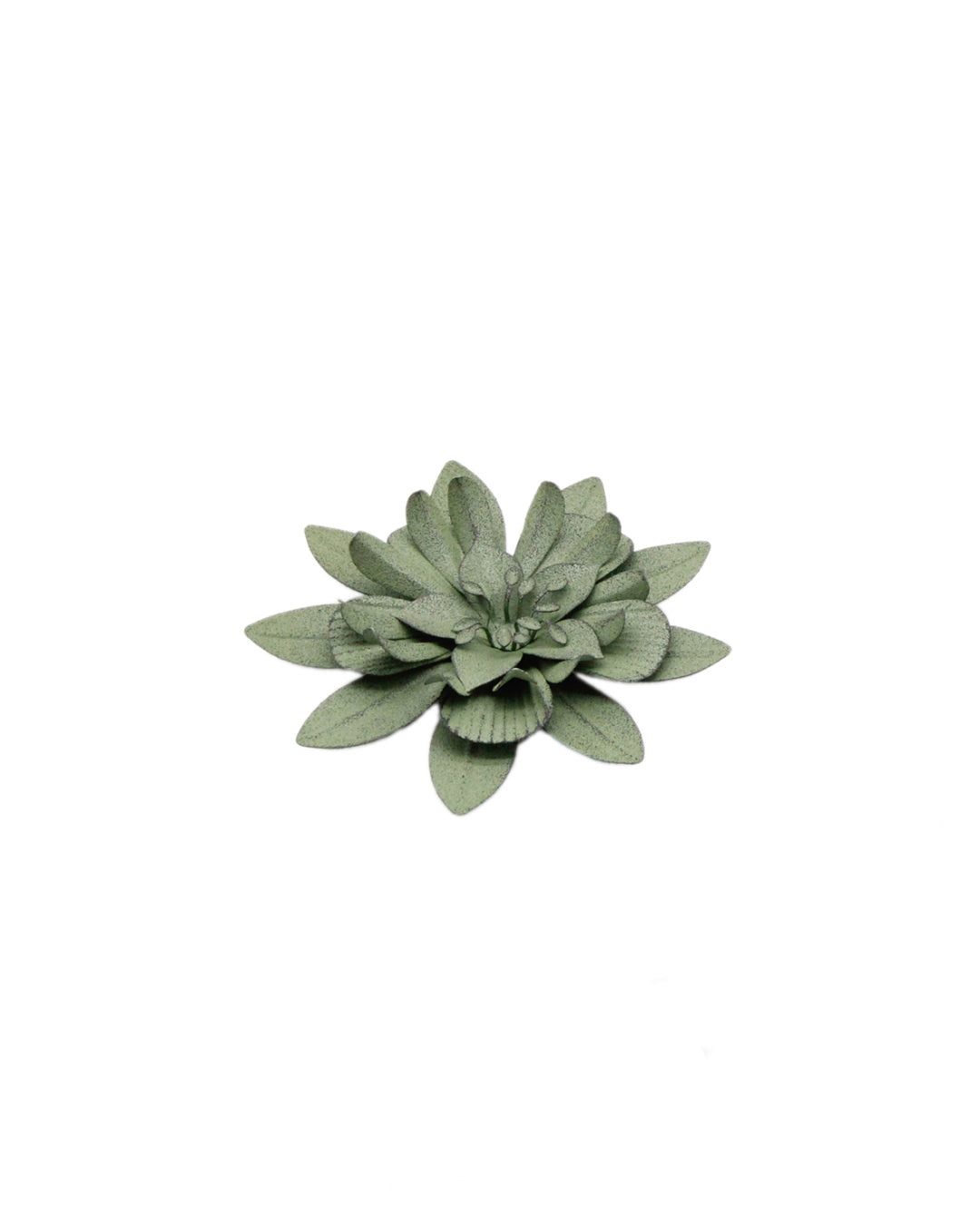 Green Flower Metal Magnet