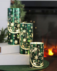 Green Tartan Santa's Sleigh Cylinder