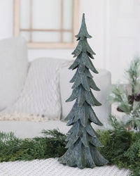 Green Resin Christmas Tree
