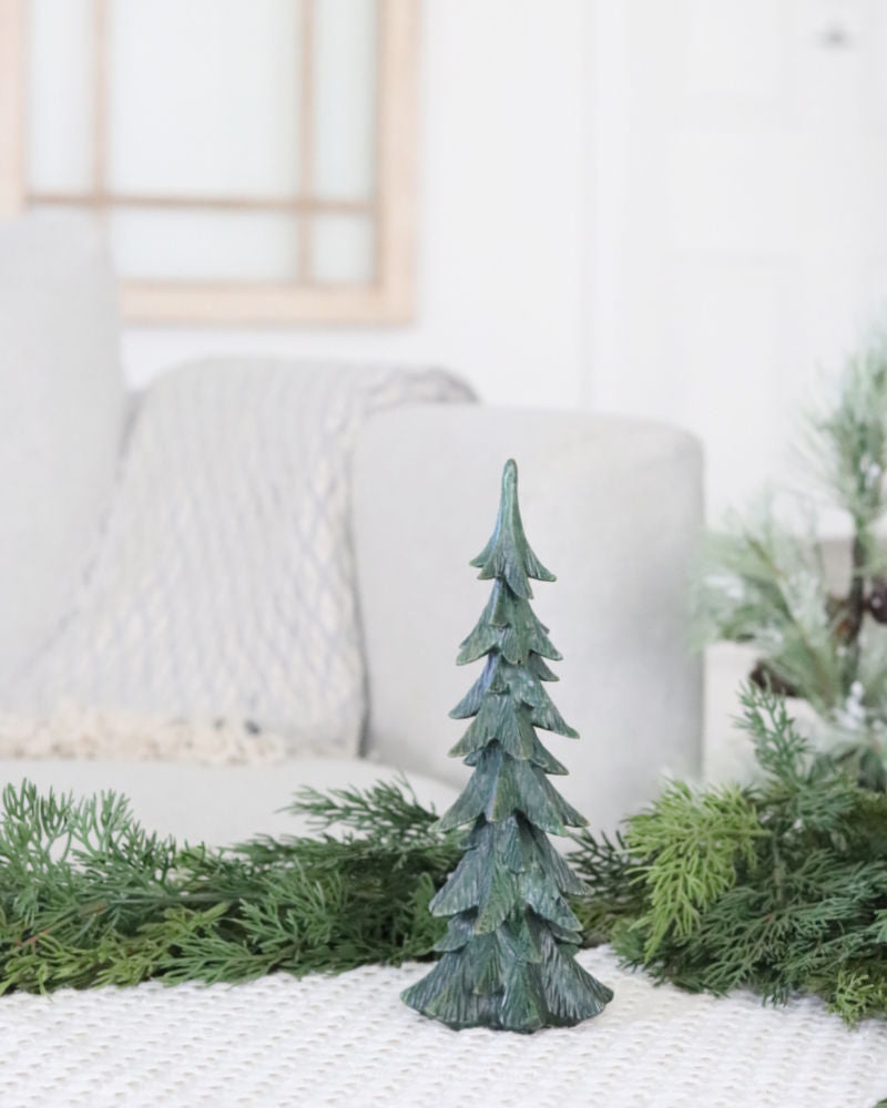 Green Resin Christmas Tree