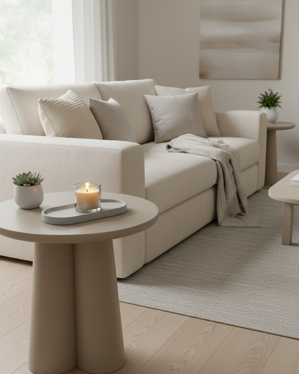 Light Grey Oval Tray