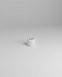 Gypsum White Taper Holder Smooth