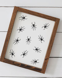 Spider Wood Sign