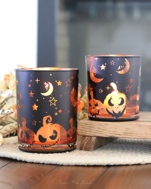 Spooky Halloween Votive Glass Holder