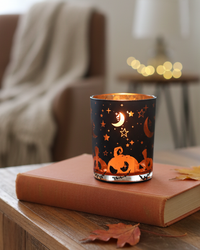 Spooky Halloween Votive Glass Holder