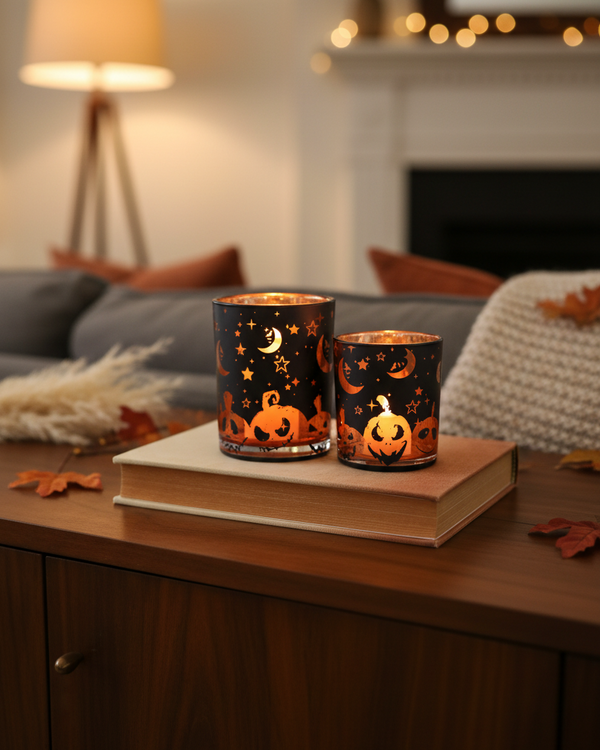 Spooky Halloween Votive Glass Holder