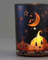 Spooky Halloween Votive Glass Holder
