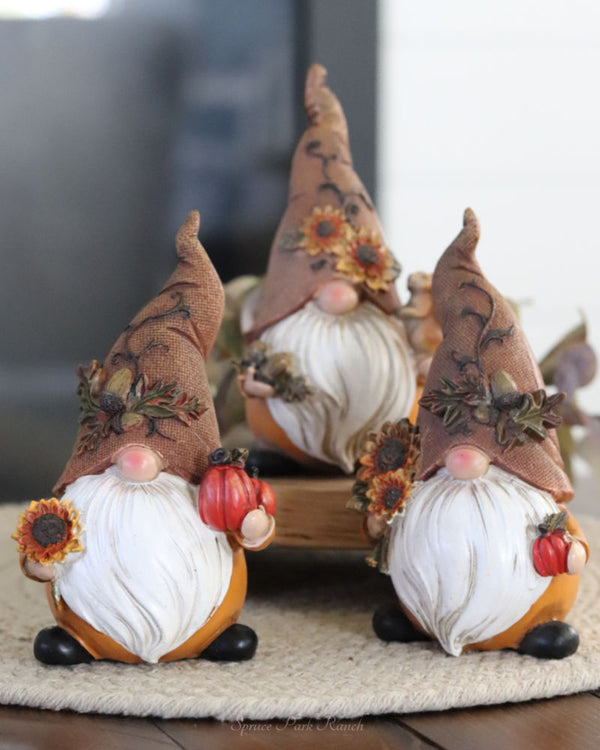 Harvest Gnome With Burlap Hat