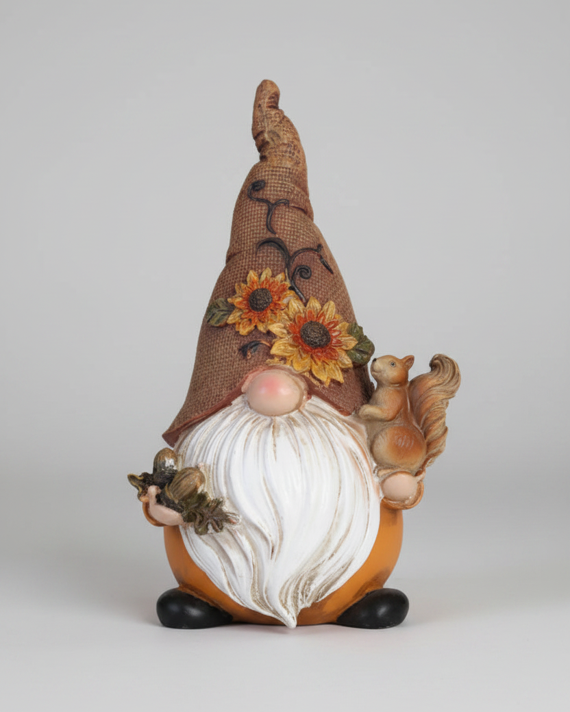 Harvest Gnome With Burlap Hat