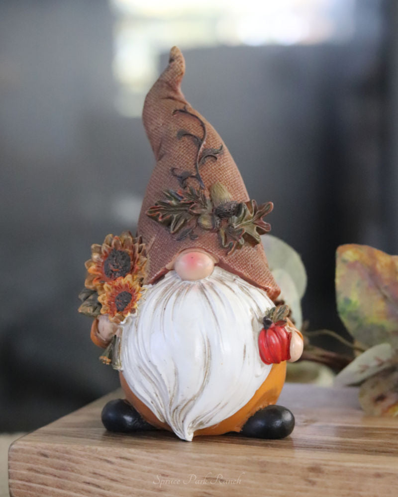 Harvest Gnome With Burlap Hat
