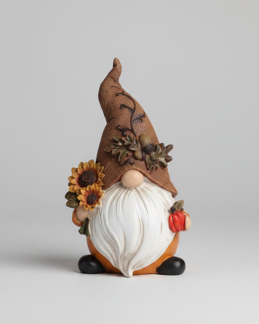 Harvest Gnome With Burlap Hat