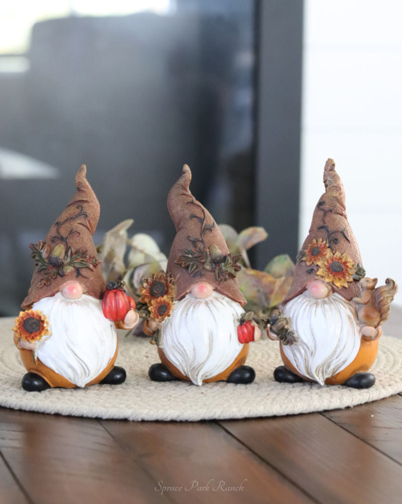 Harvest Gnome With Burlap Hat