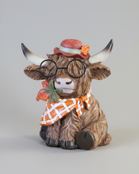 Harvest Highland Cow With Glasses