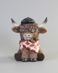 Harvest Highland Cow With Glasses
