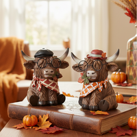 Harvest Highland Cow With Glasses