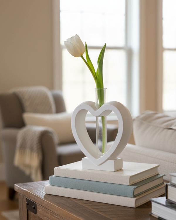 Heart Bud Vase