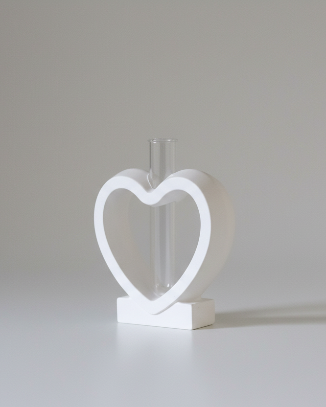 Heart Bud Vase