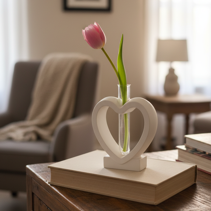 Heart Bud Vase