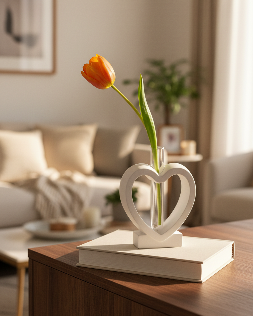 Heart Bud Vase