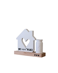 House With Heart and Vase My Happy Place