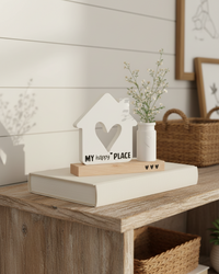 House With Heart and Vase My Happy Place