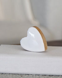 Mini Wood Coloured Heart