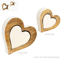 Layered Heart Wood Block Set