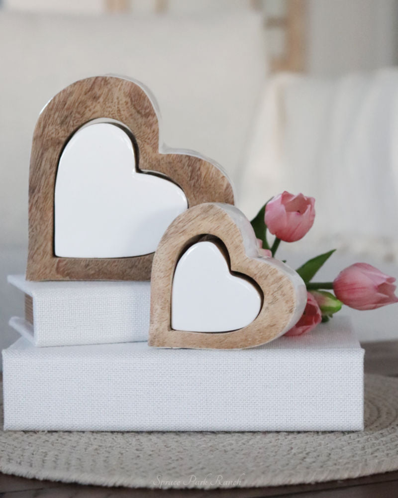Layered Heart Wood Block Set