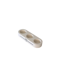 Tealight Holder Trio White Heart
