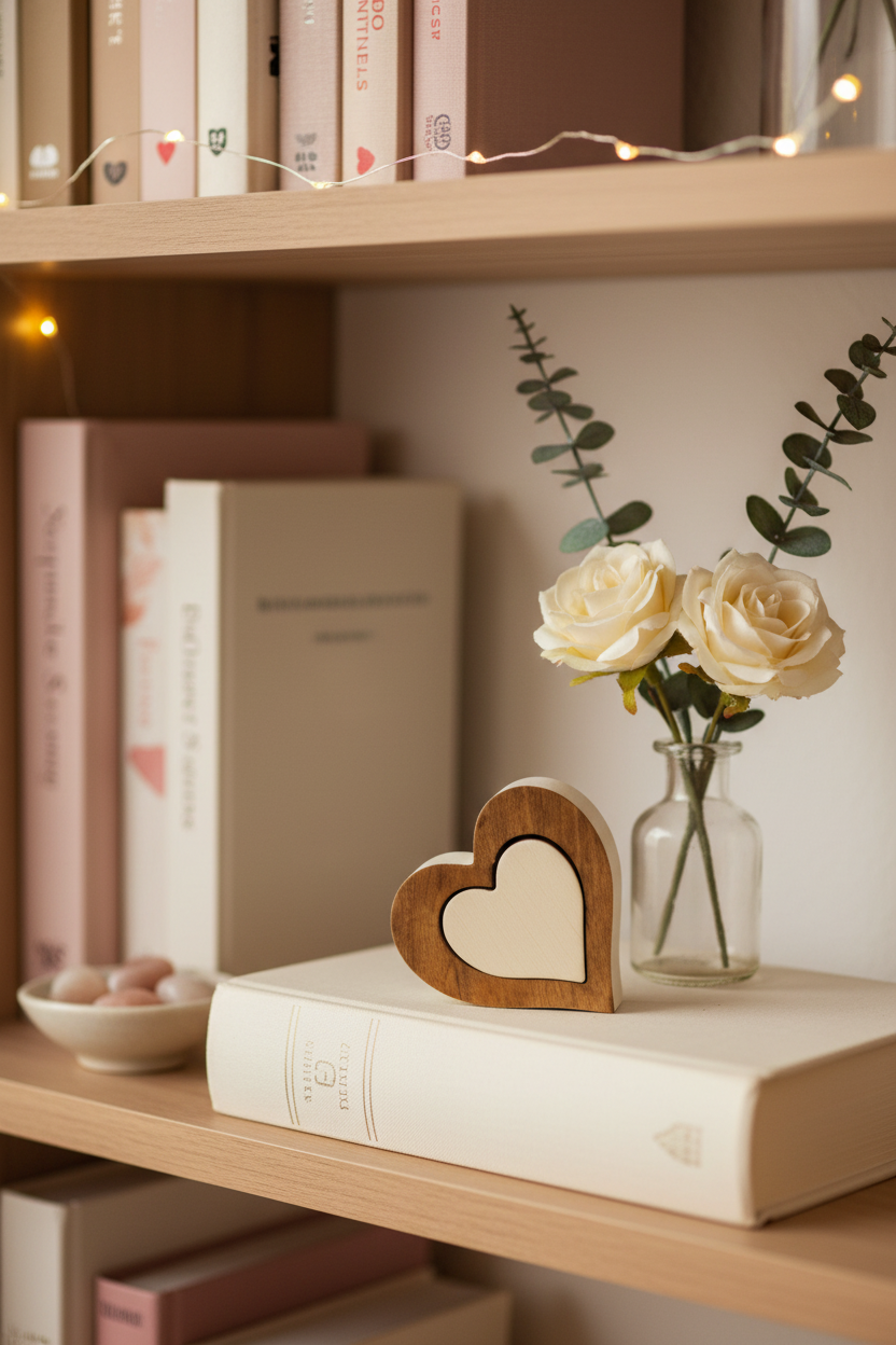 Layered Heart Wood Block Set