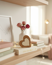 Layered Heart Wood Block Set