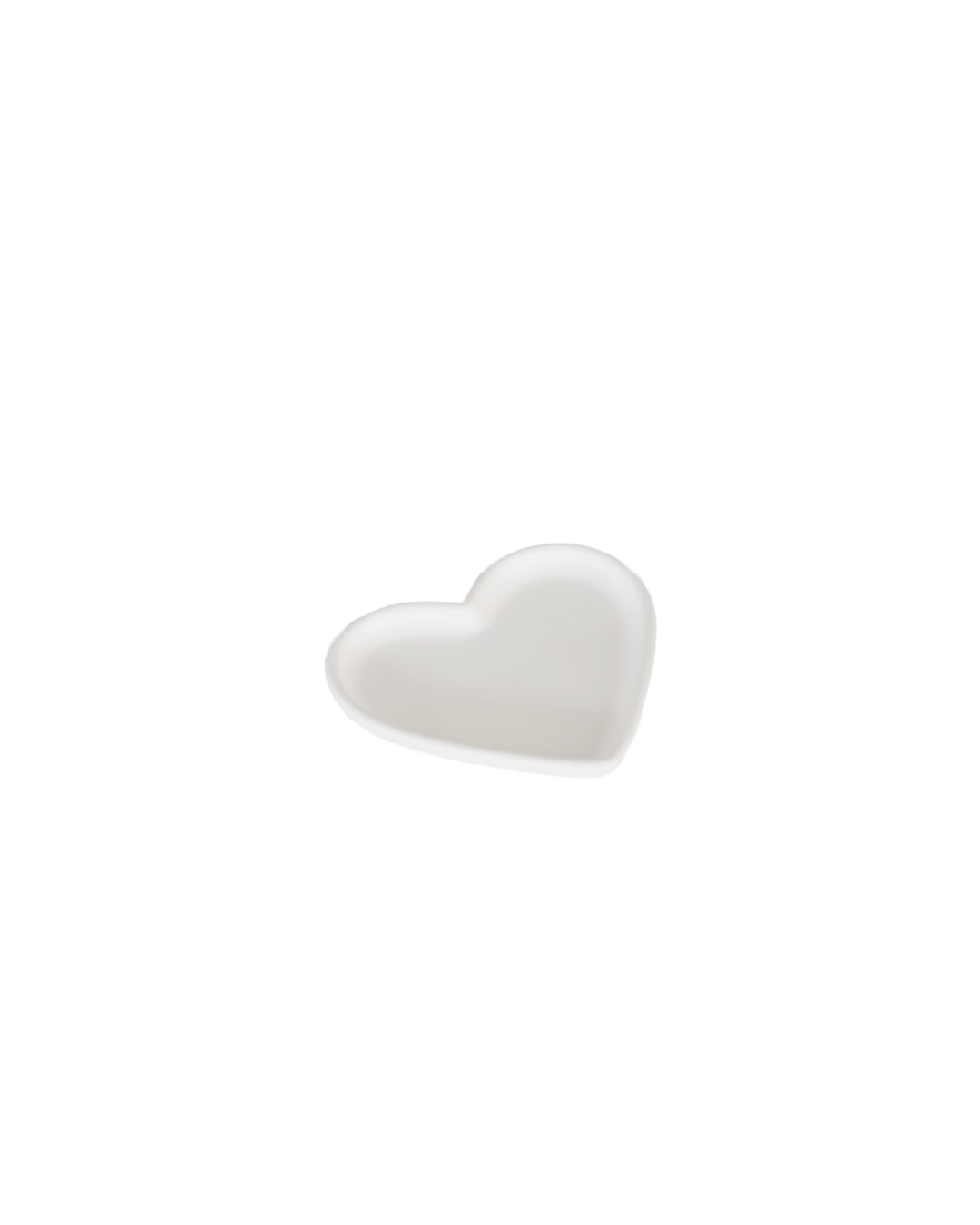 White Heart Trinket Tray