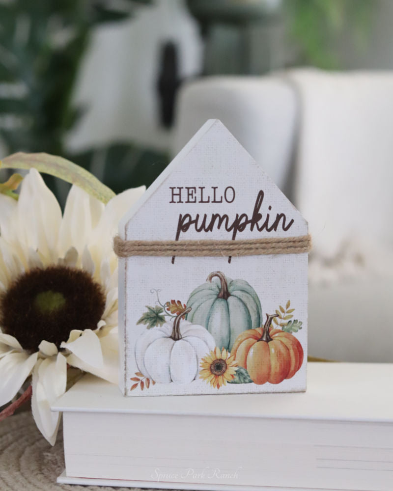 Hello Pumpkin Chunky House Sitter