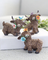Highland Cow With Flower