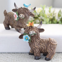 Highland Cow With Flower