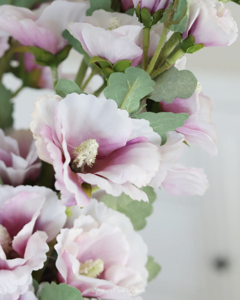 Hollyhock Stem Purple 43"