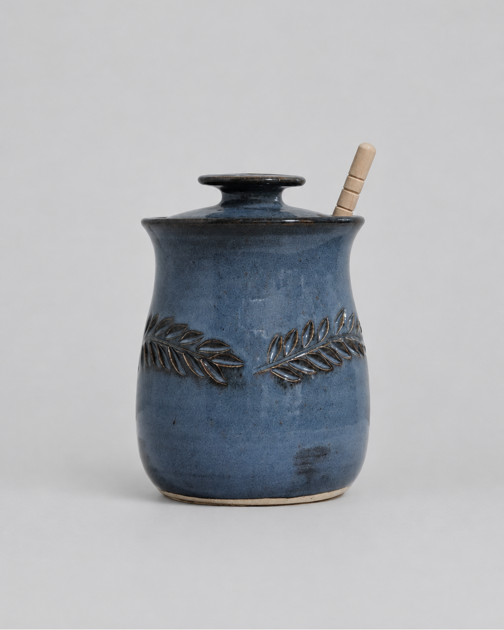 Wheat Design Honey Pot Denim Blue