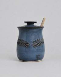 Wheat Design Honey Pot Denim Blue