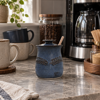 Wheat Design Honey Pot Denim Blue