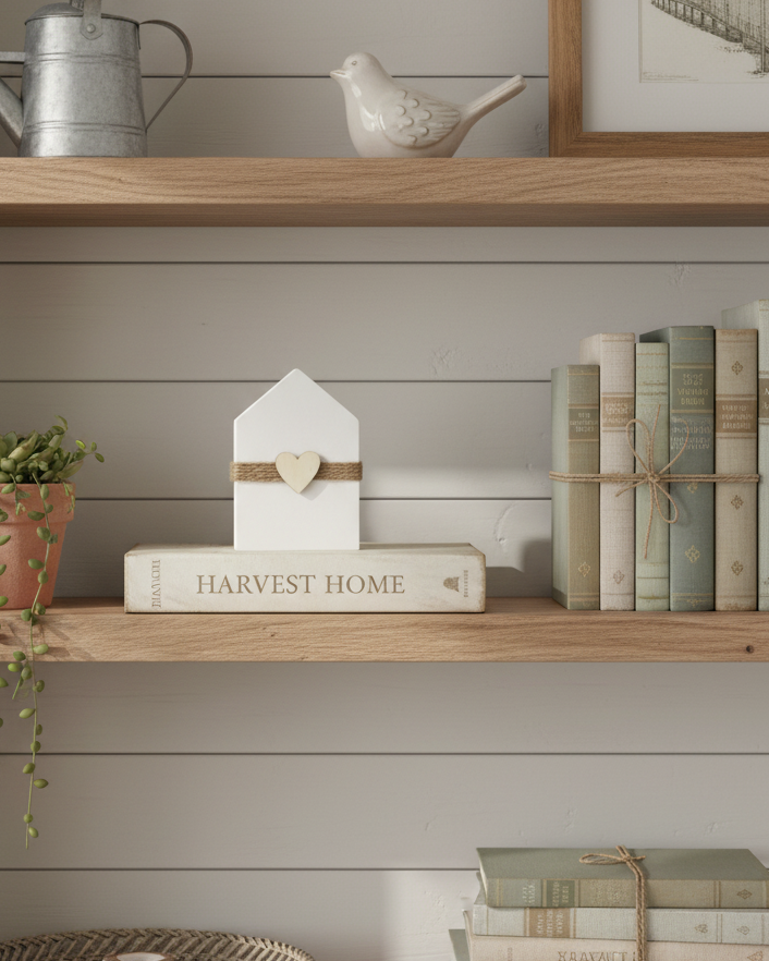 House Sitter With Wooden Heart