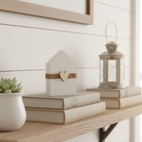 House Sitter With Wooden Heart