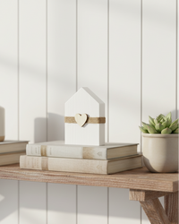 House Sitter With Wooden Heart