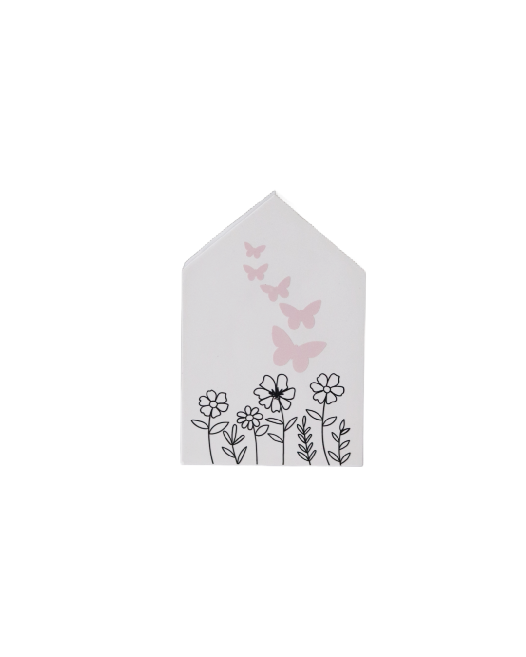 House Sitter Flowers and Butterfly