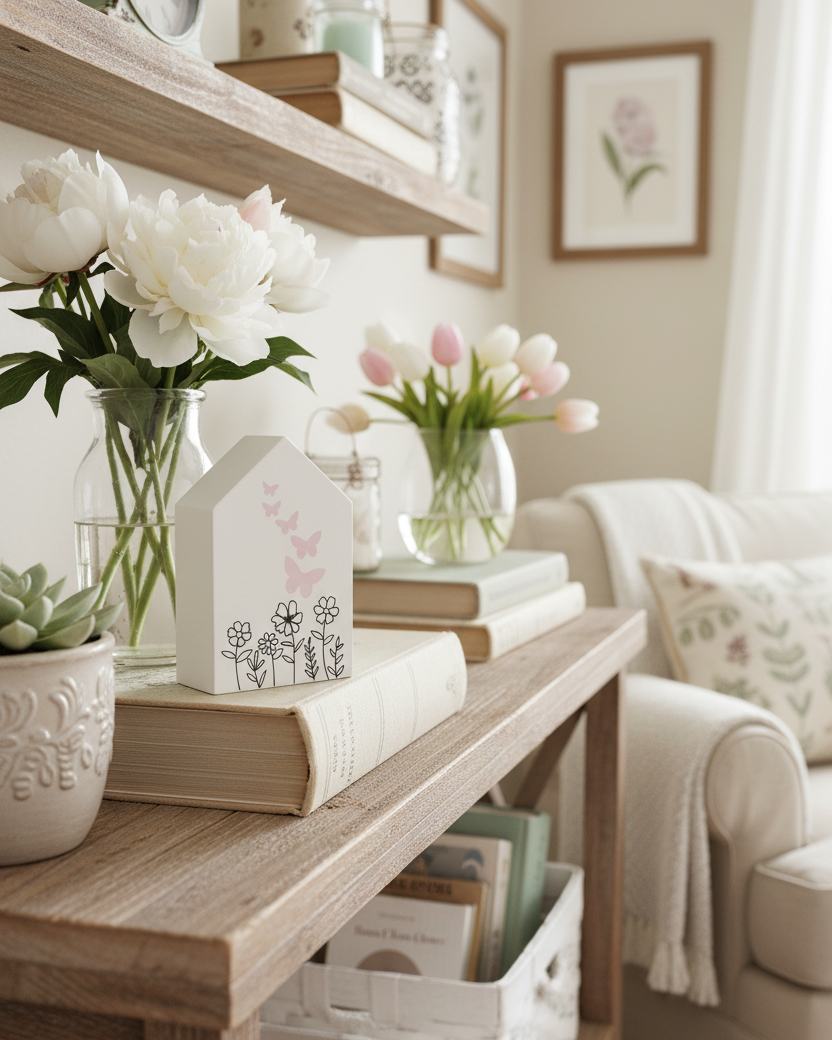 House Sitter Flowers and Butterfly