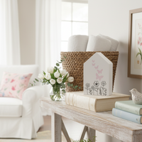 House Sitter Flowers and Butterfly