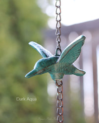 Cast Iron Hummingbird Bell Wind Chime