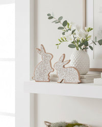 Botanical Resin Bunny Double Sided