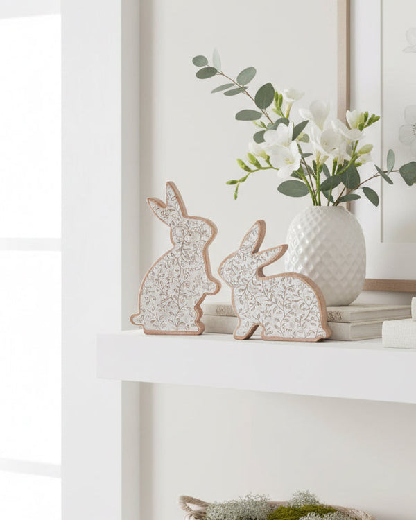 Botanical Resin Bunny Double Sided