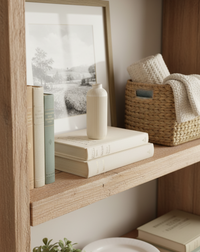 White Line Engraved Ceramic Vase