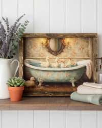 The Gentle Bath Canvas Print Exclusive